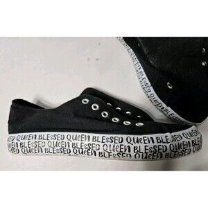 Citi Steps Women’s Shoes Black 9 Corduroy Lace Up Fashion Sneakers Blessed Queen